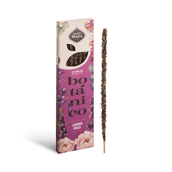 Incenso Stick Botanico Sagrada Madre - Lavanda e Rosa