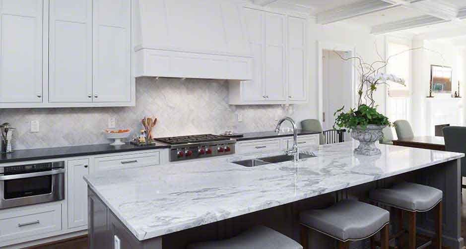 Granite Kitchen — White Granite Countertop in Modesto, CA