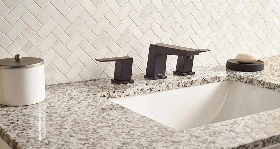 Granite Installation — Bathroom Sink in Modesto, CA