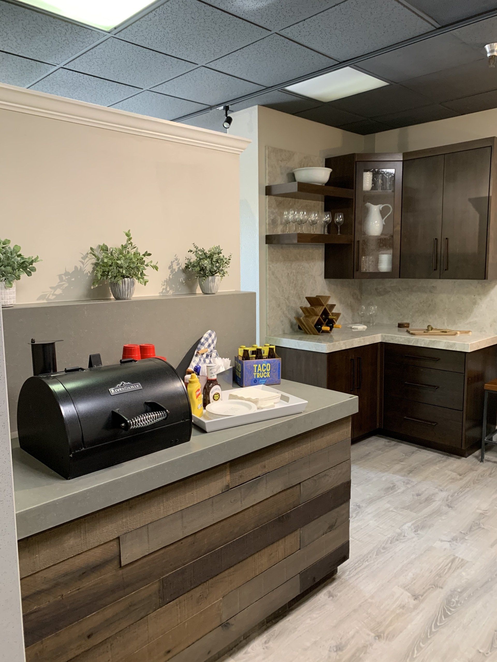 Showroom Marble Kitchen Tops — Modesto, CA — Custom Marble And Onyx