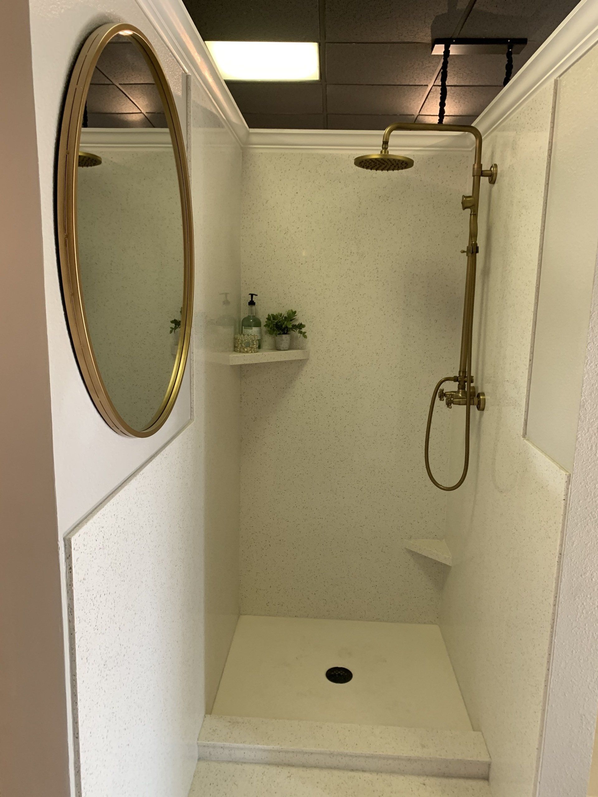 Newly Renovated Shower Room — Modesto, CA — Customer Marble And Onyx