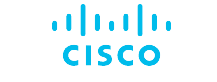 The cisco logo is blue and white on a white background.