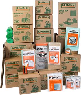 U-Haul cardboard boxes