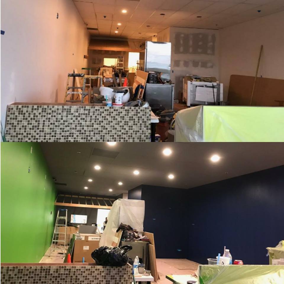 Interior Paint Repair — Interior Renovation Painting Before and After in Seattle, Washington