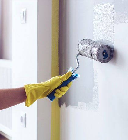 Wall Repair — Hand Painting Wall in Apartment in Seattle, Washington