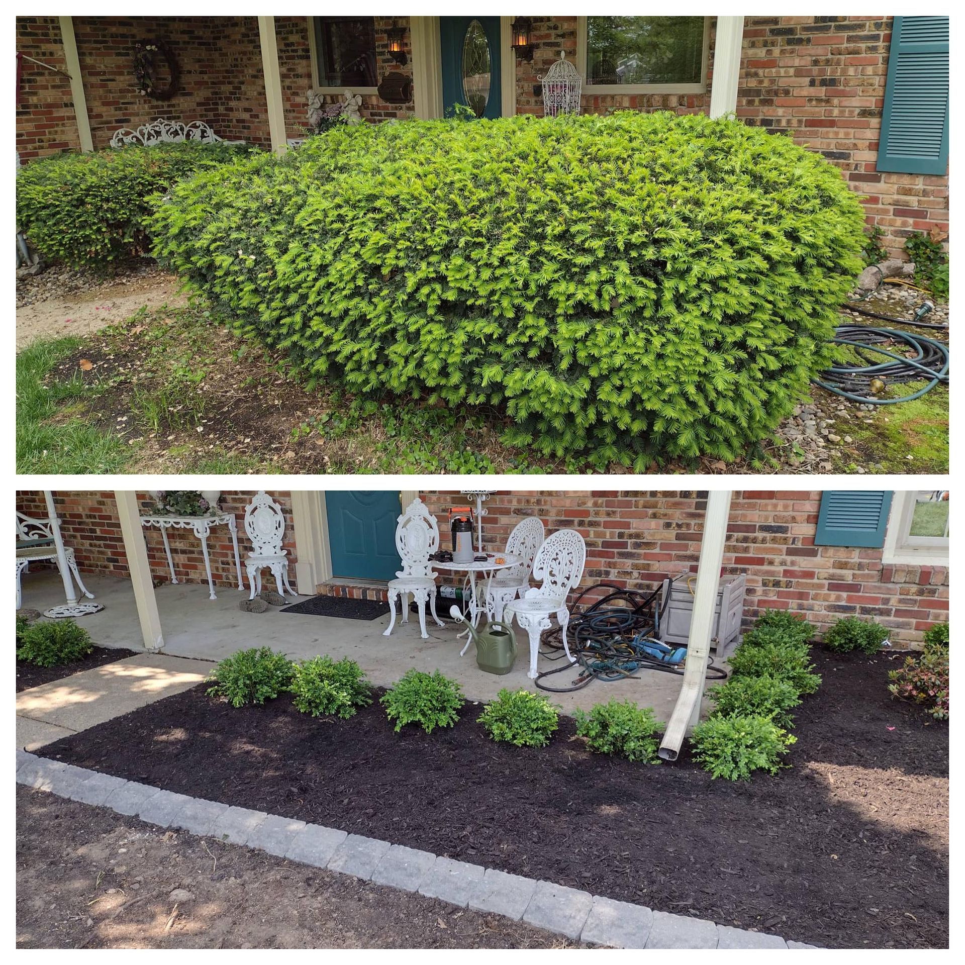Landscape Before & After — Champaign, IL — Green Light Landscaping 