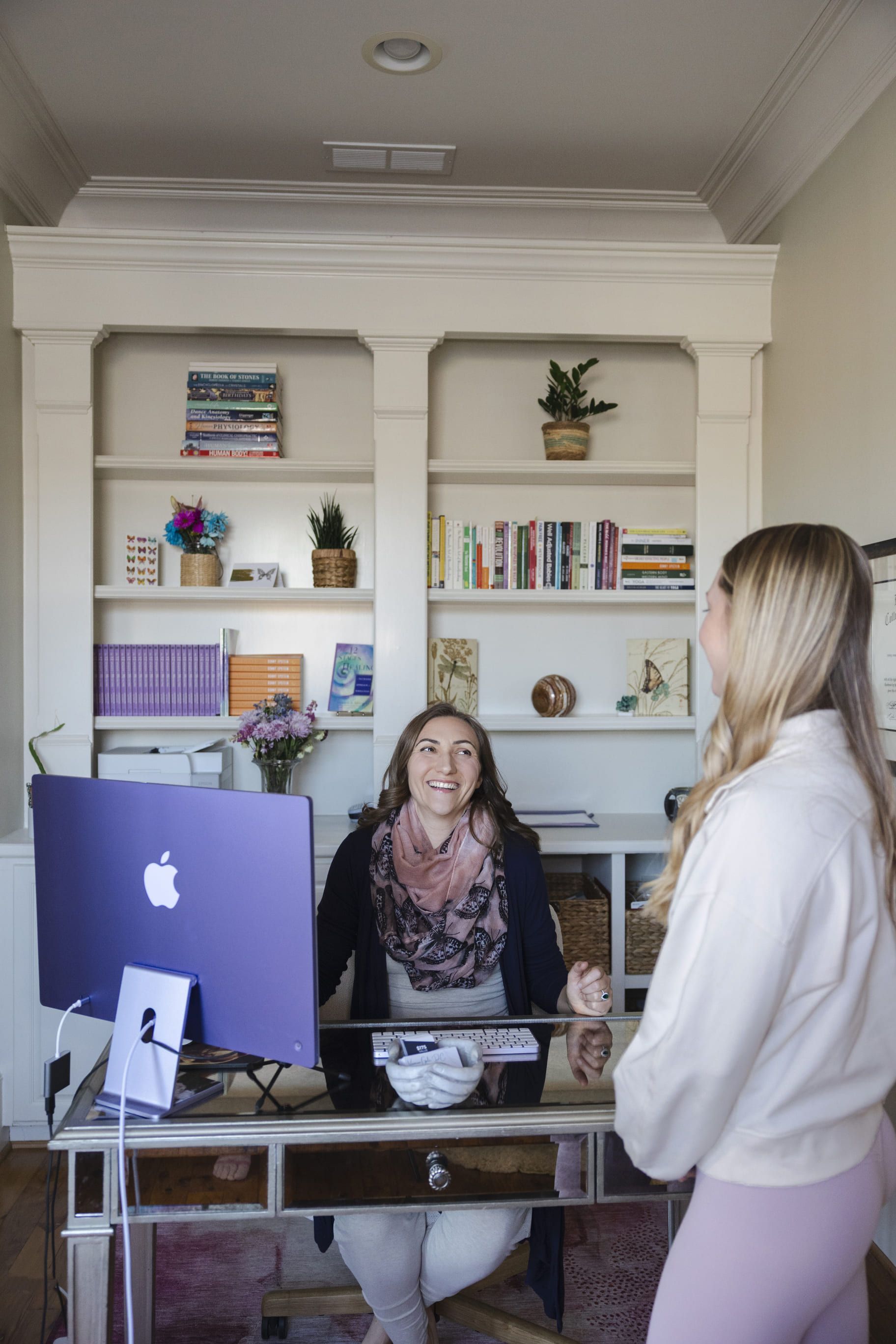 Dr. Vanessa with a patient.