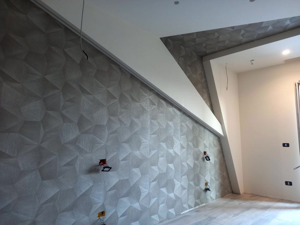 parete con mattonelle