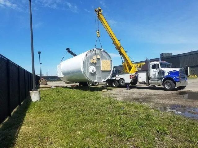 Large Tank on Tow Truck — Battle Creek, MI — Tiger’s Towing
