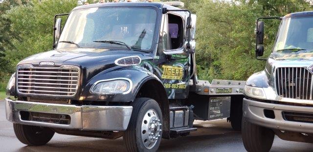 Front View of Flatbed Truck — Battle Creek, MI — Tiger’s Towing