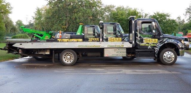 Side View of Flatbed Truck — Battle Creek, MI — Tiger’s Towing