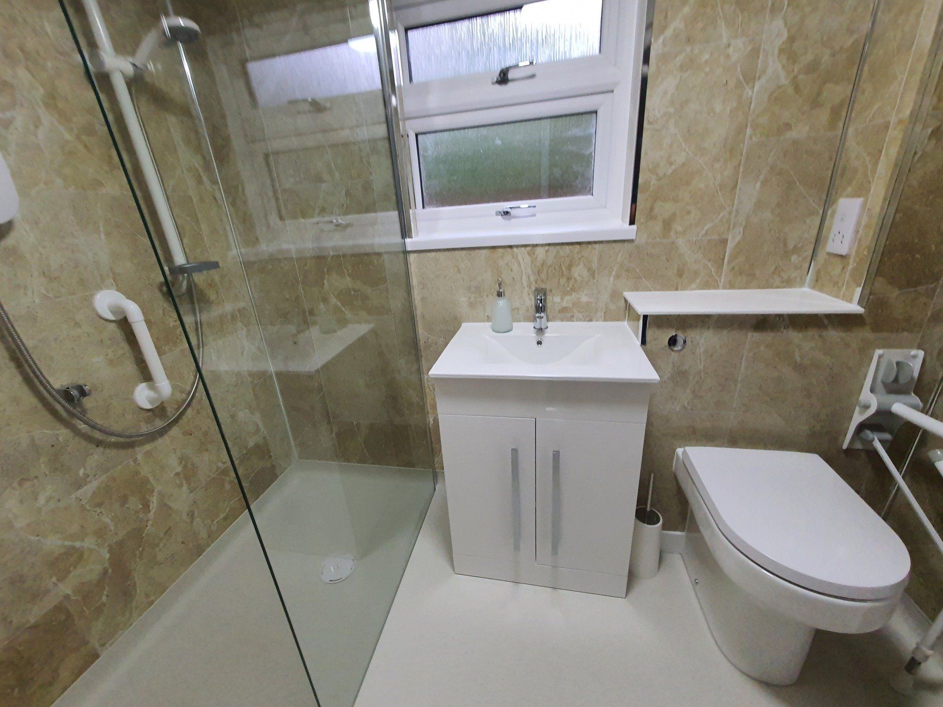 after accessible bathroom installation