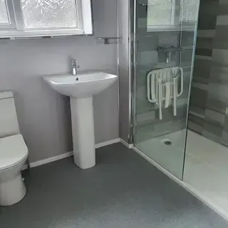 walk-in shower