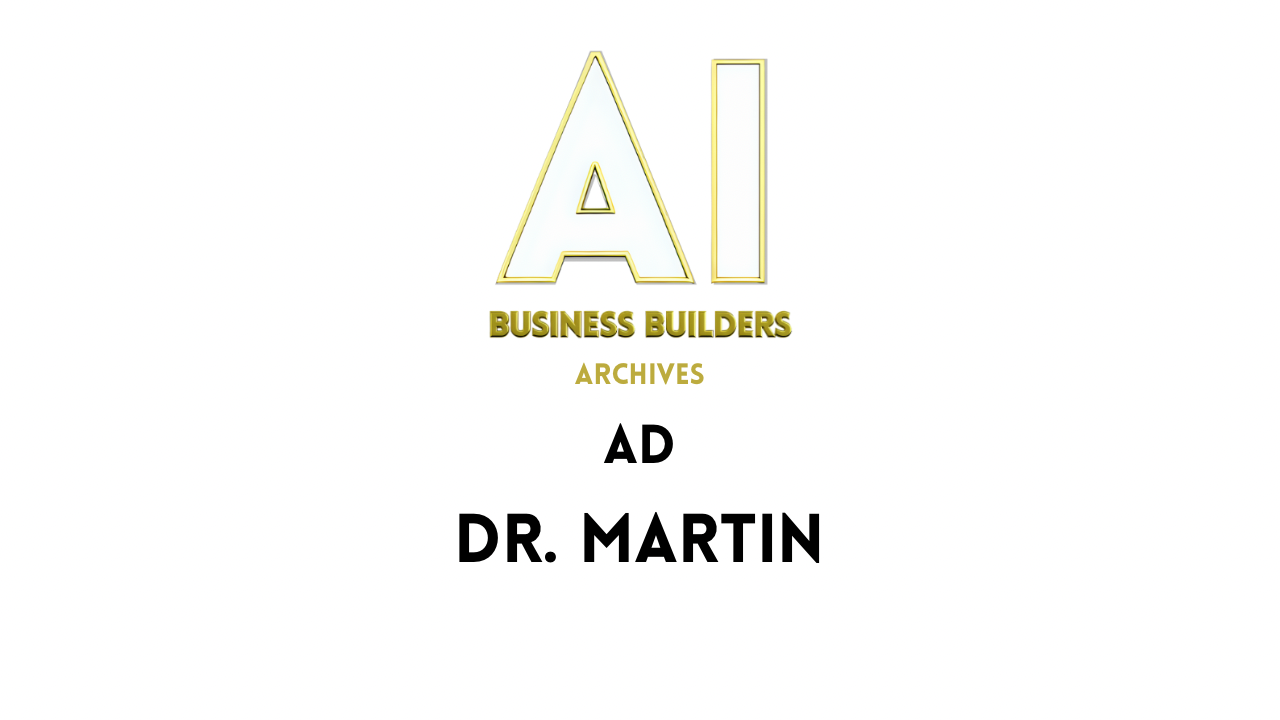 A logo for business builders archives by dr. martin