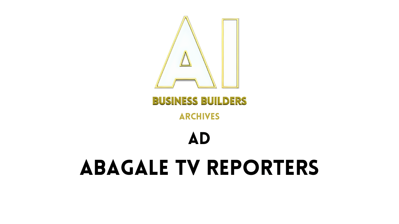 A logo for abagale tv reporters on a white background