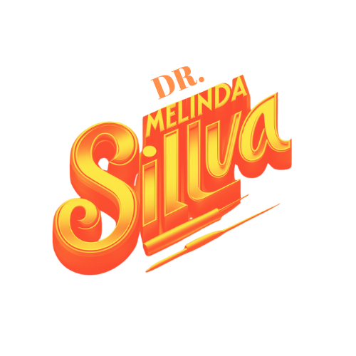a logo for dr. melinda silva with a white background