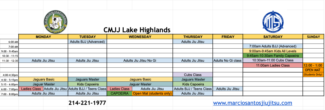 a schedule for chili lake highlands is shown