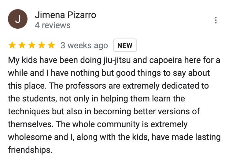 a review of jimena pizaro 's jiu-jitsu and capoeira class