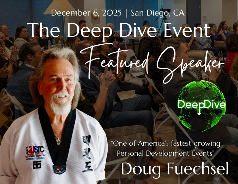 Event poster: Doug Fuechsel, a featured speaker, at 