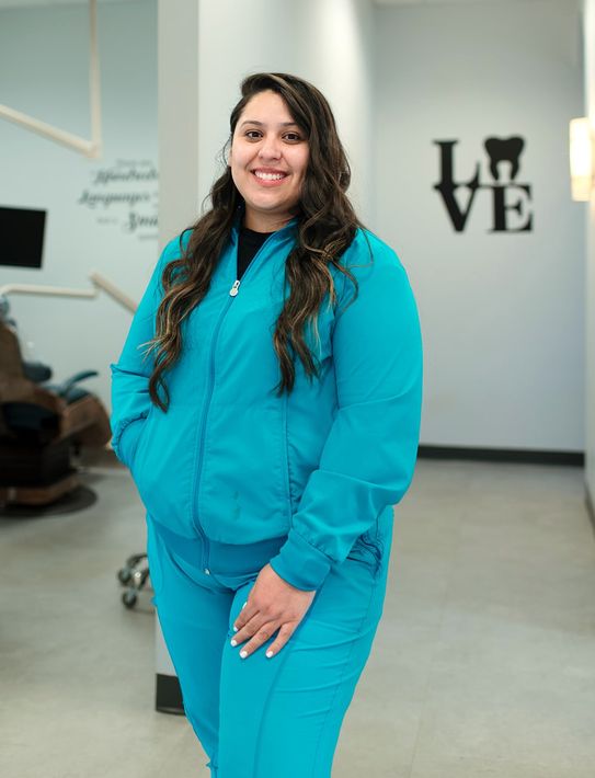 Andrea Zavala, office manager at our dental care facility