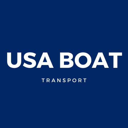 USA BOAT in white text on a dark blue background with the word 