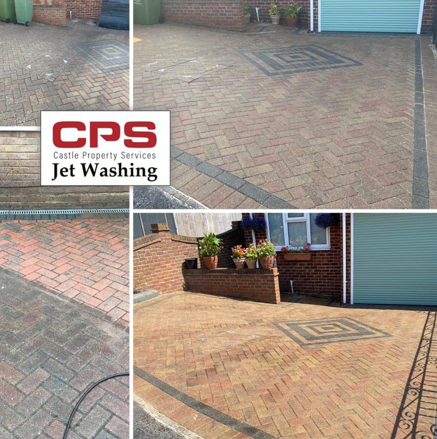 decorative brickwork on driveway