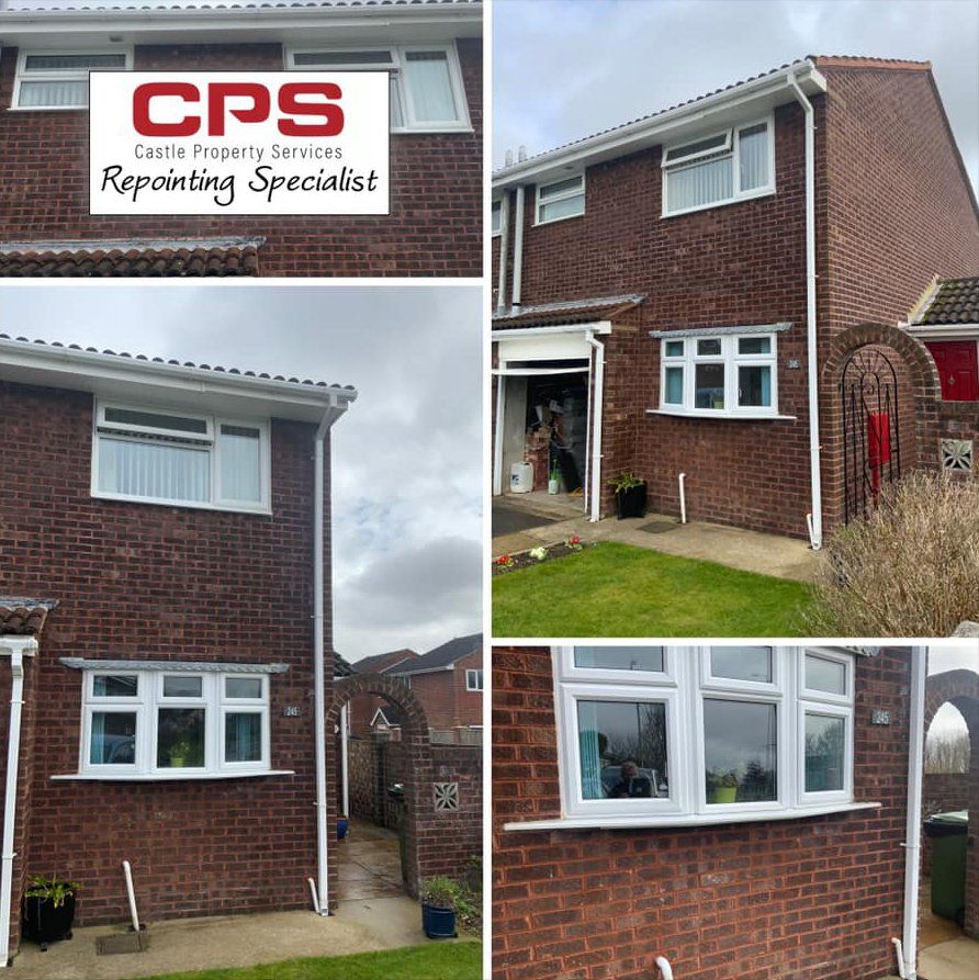 repointing work around window