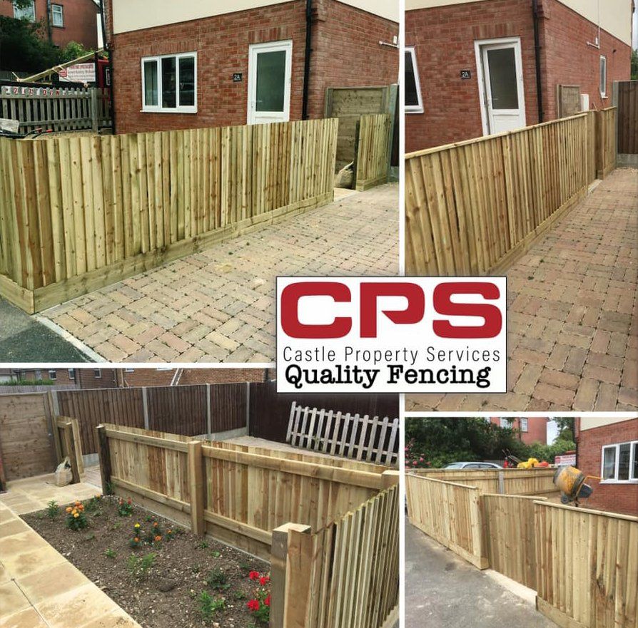 new fence from 4 different angles