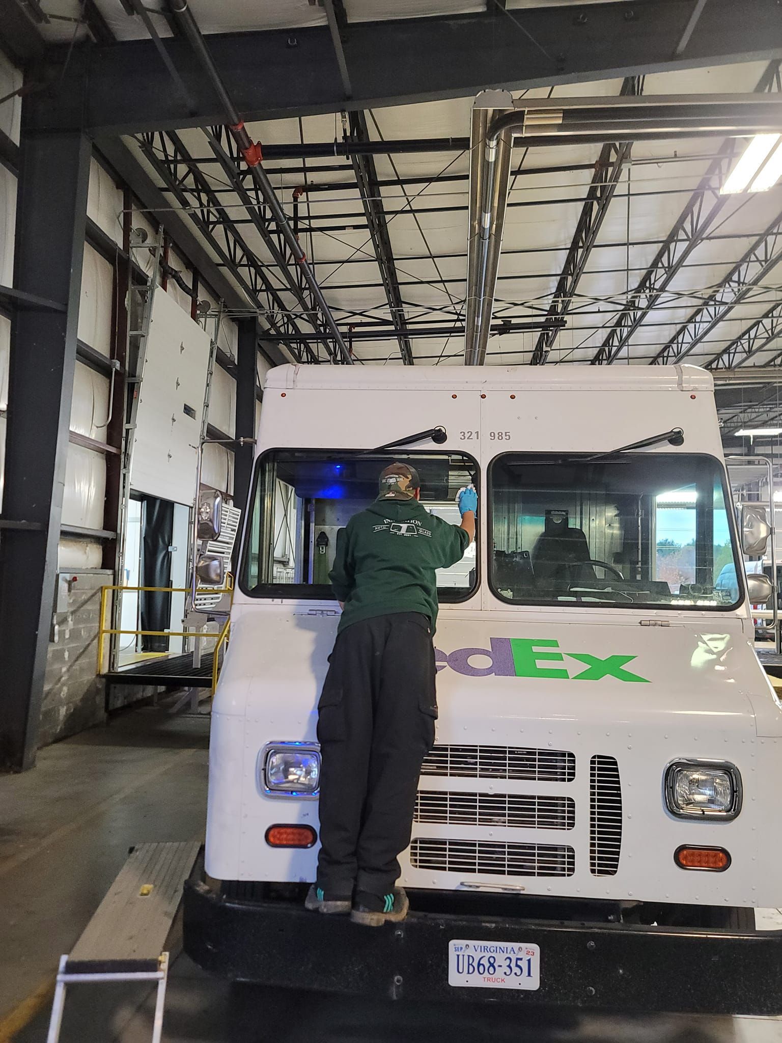 Fleet work truck windshield replacement in Roanoke, VA
