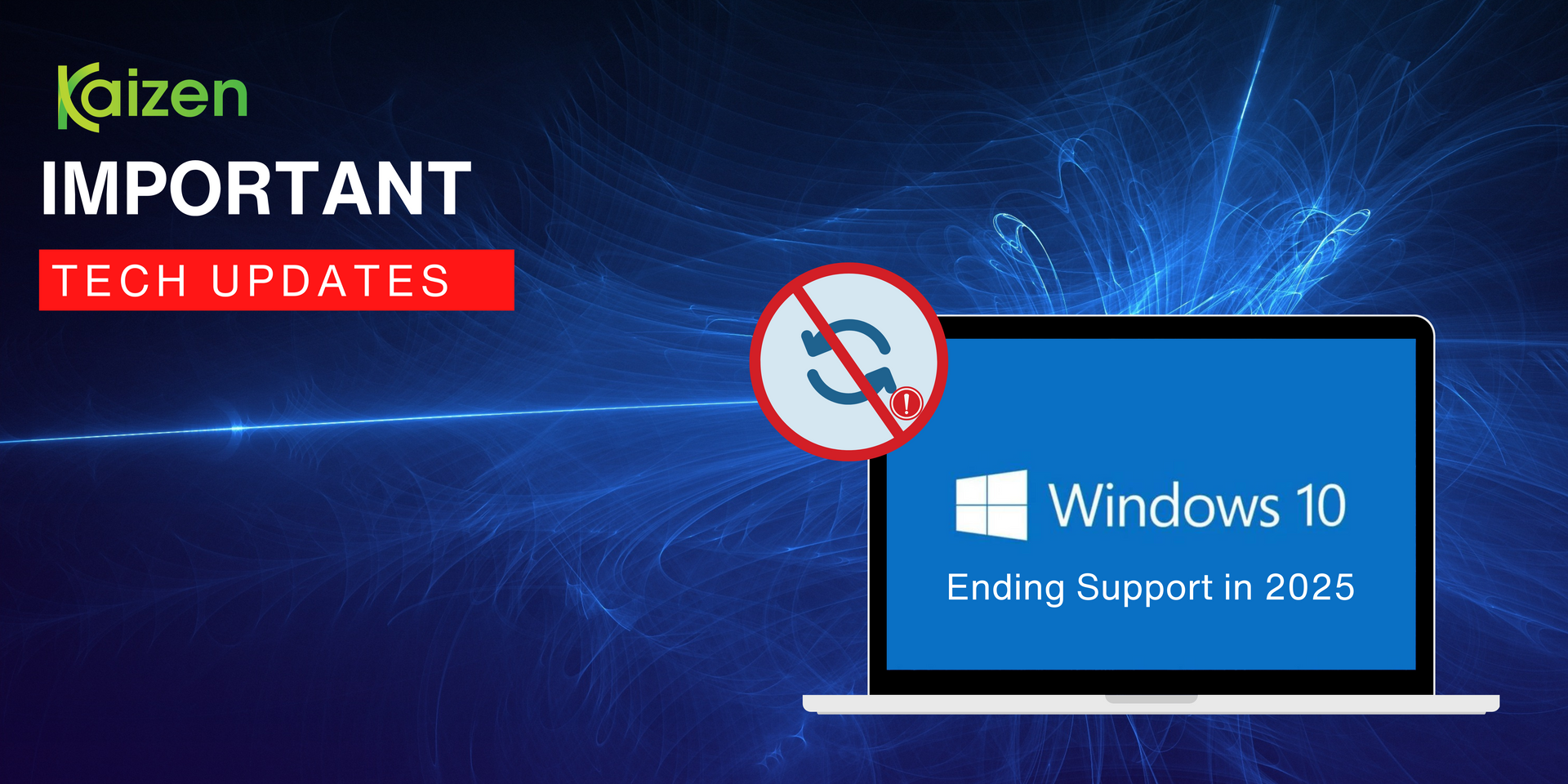 Windows 10 end of life banner