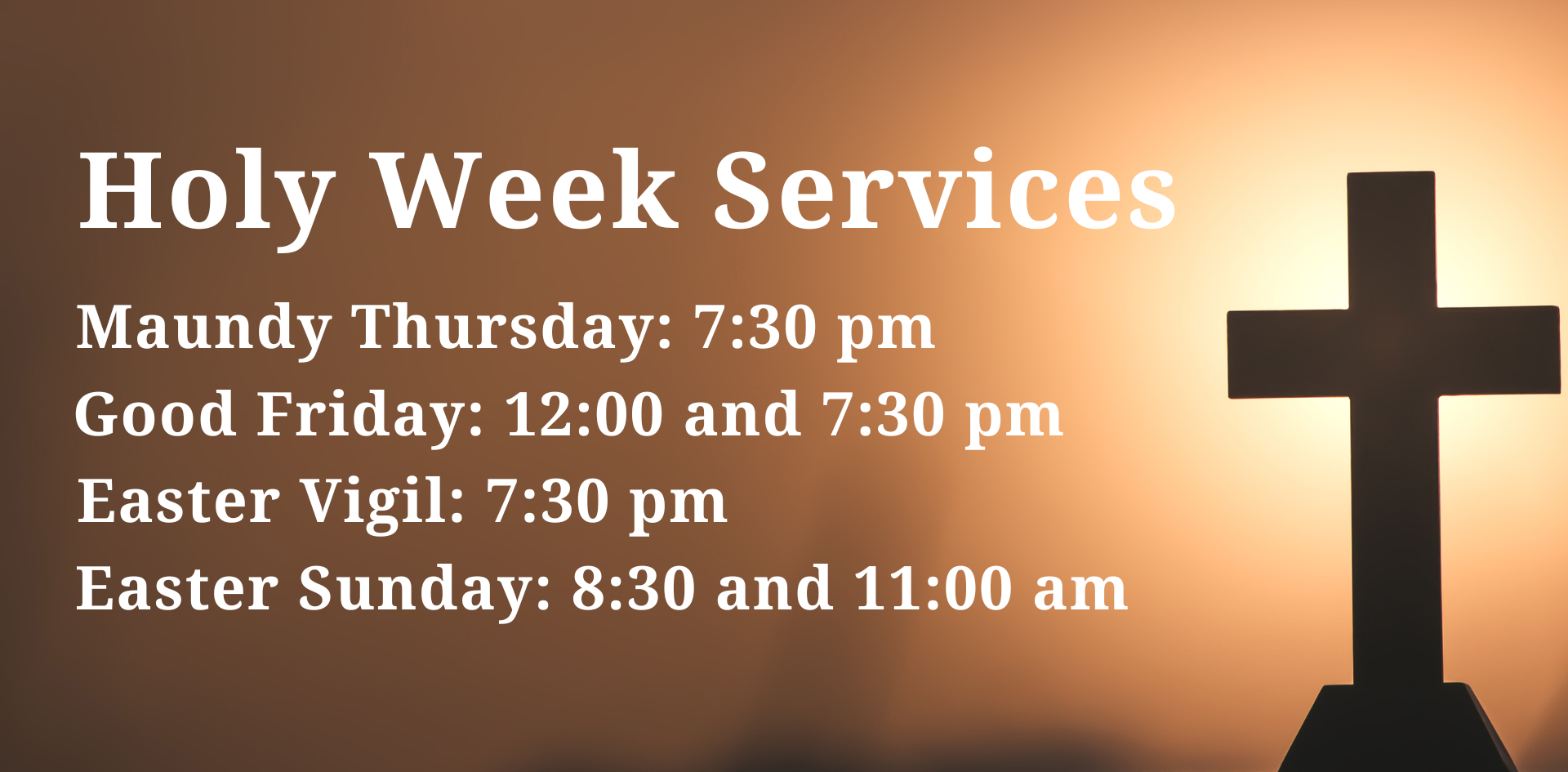 Holy Week Services