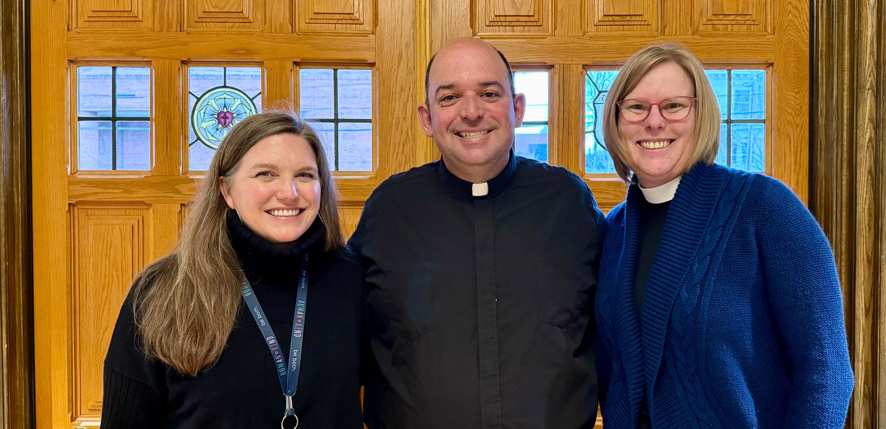 Pastors Katie Bryant, Paul Wollner, and Katherine Shaner.