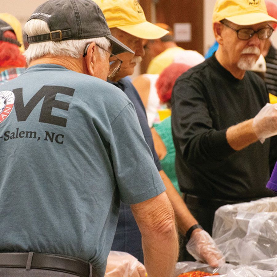 Rise Against Hunger event.