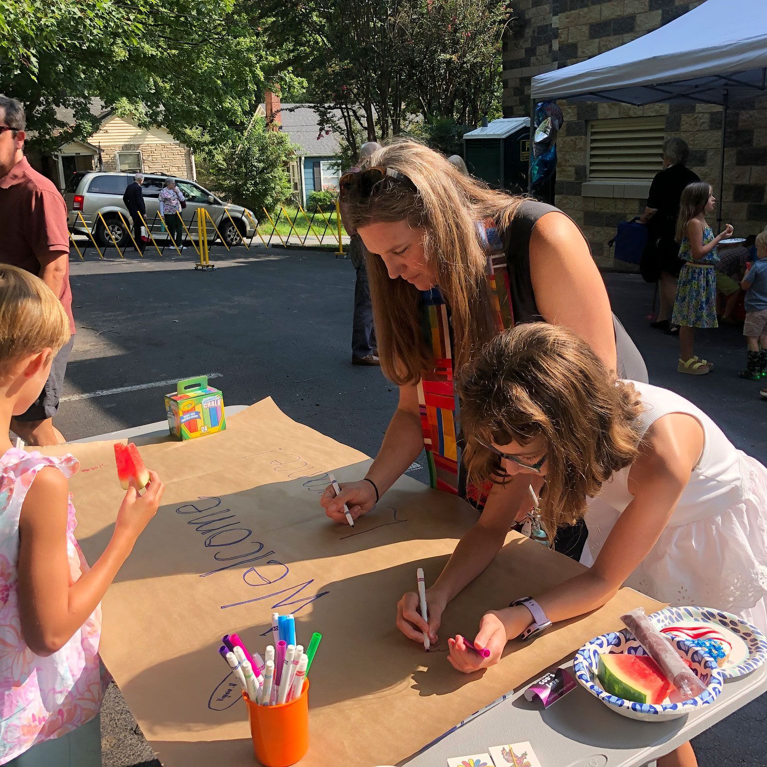 Sunday morning activities.