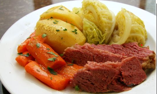 Corned Beef and Cabbage Dinner