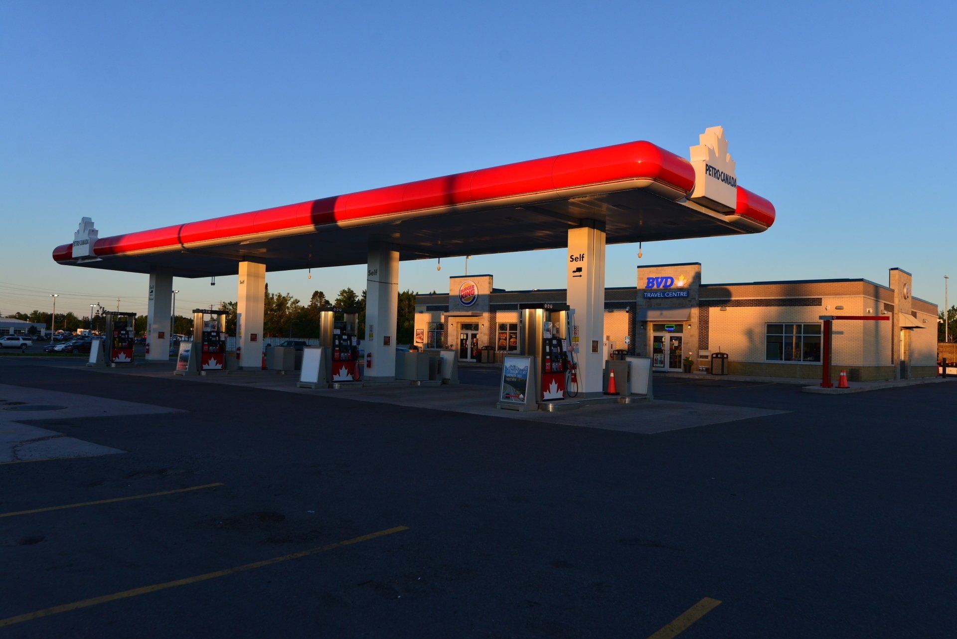 Petro Can, Petro Pass and Burger King Plaza