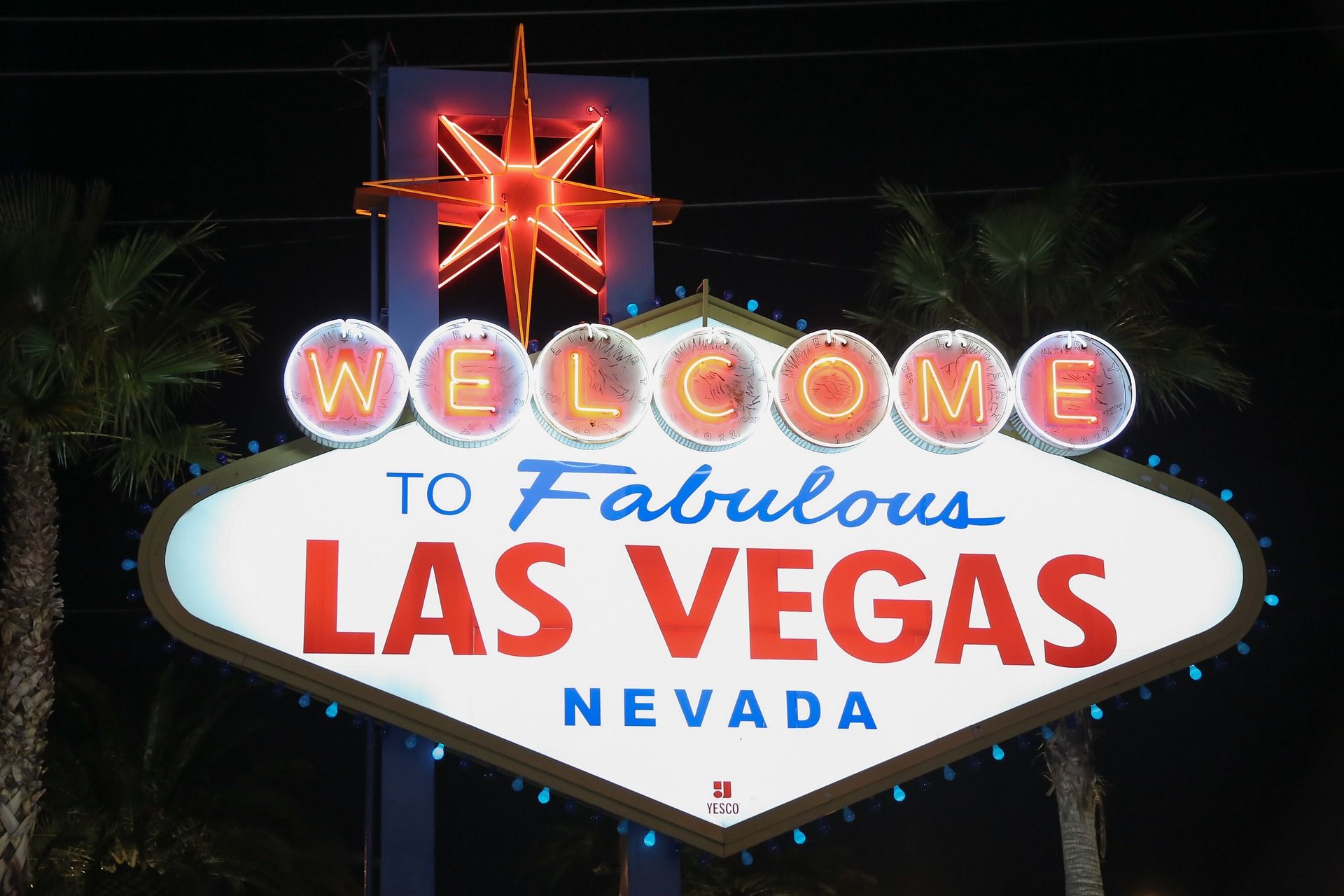 A neon sign that says welcome to fabulous las vegas nevada