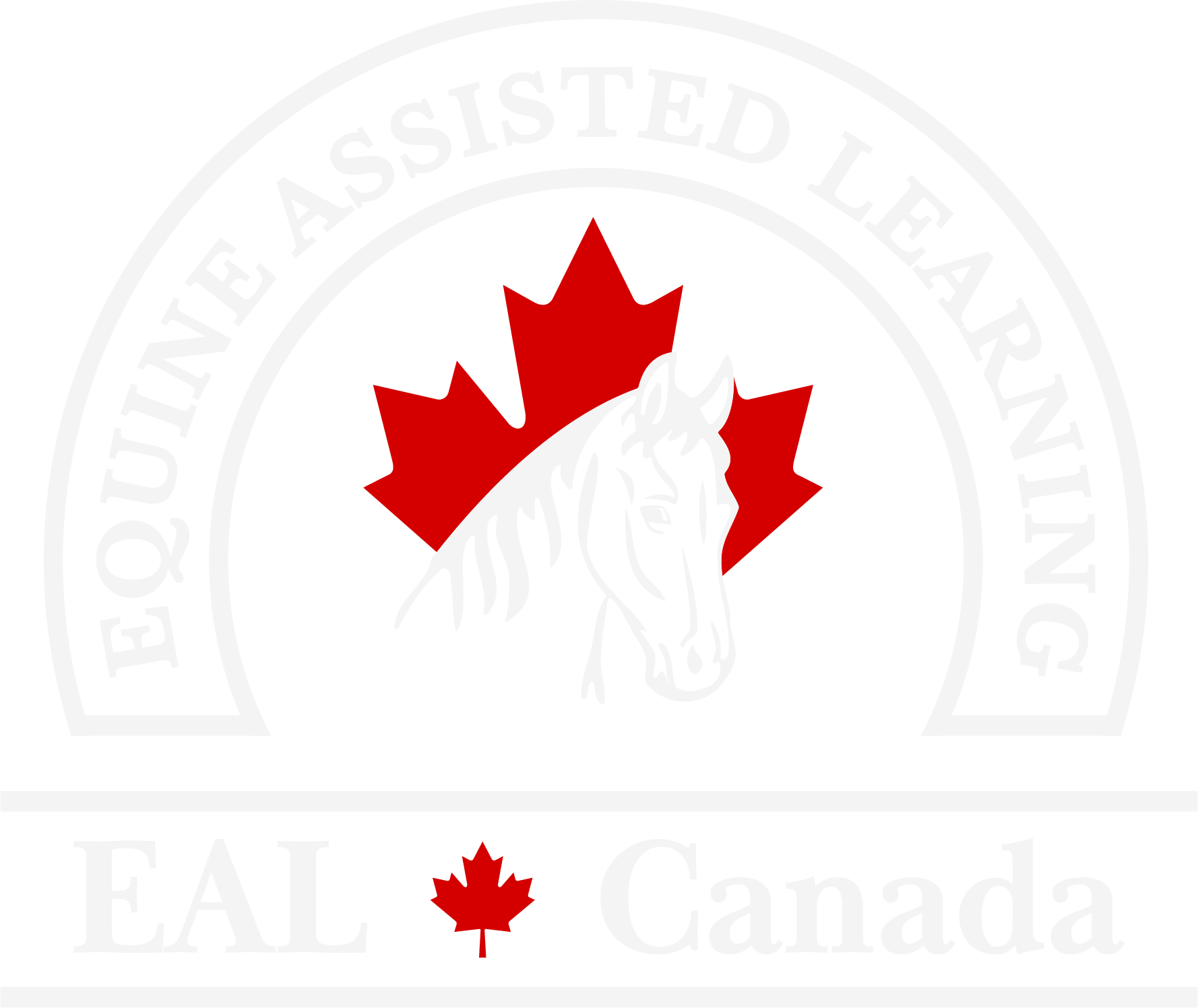 A logo for equine assisted learning eal canada