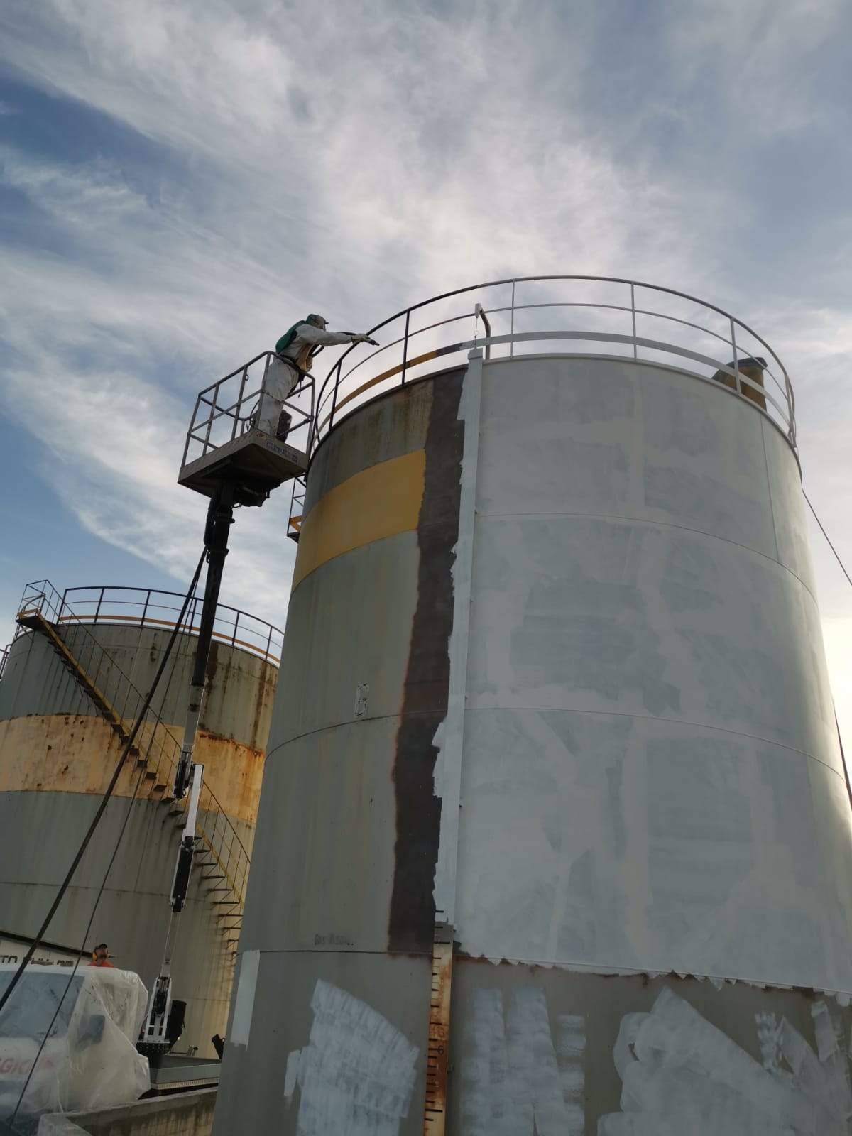 impermeabilizzazione di un serbatoio esterno