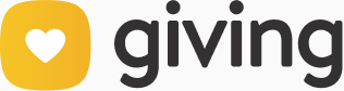 A logo for giving with a heart in the middle.