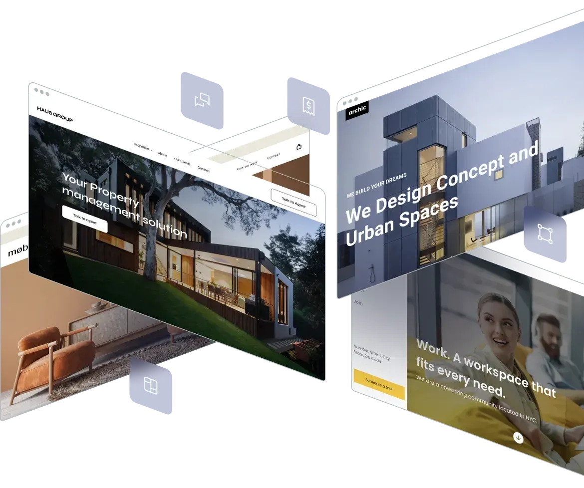 A website for a company called we design concept and urban spaces