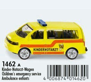 Siku 1462 Kinder-Notarzt-Wagen