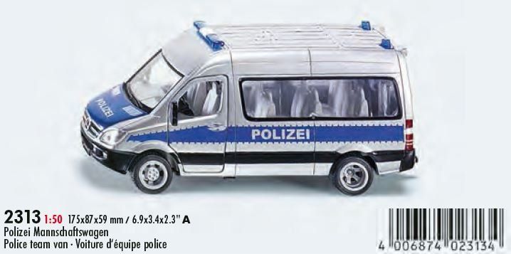 Siku 2313 Polizei Mannschaftswagen