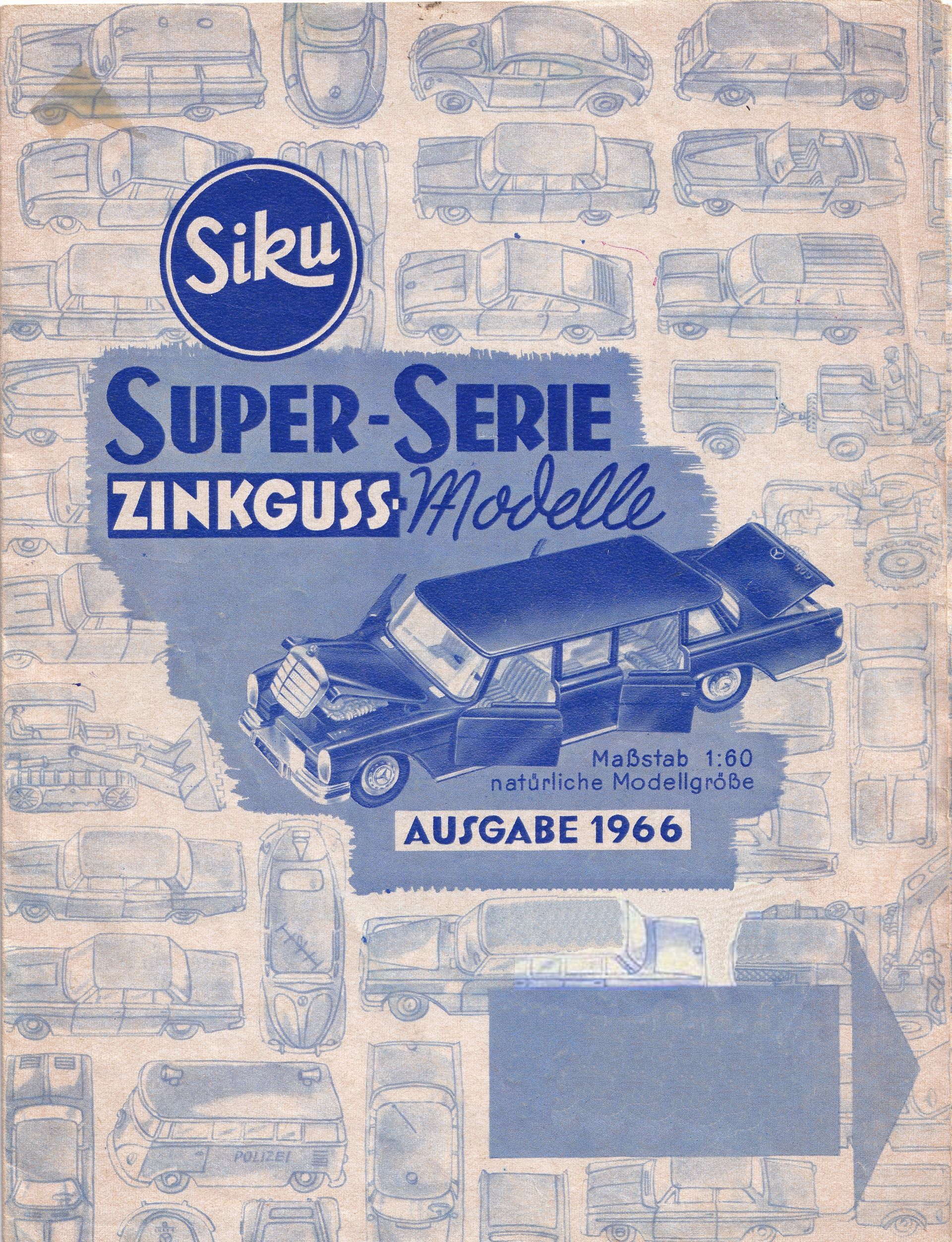 Siku Catalogue 1966