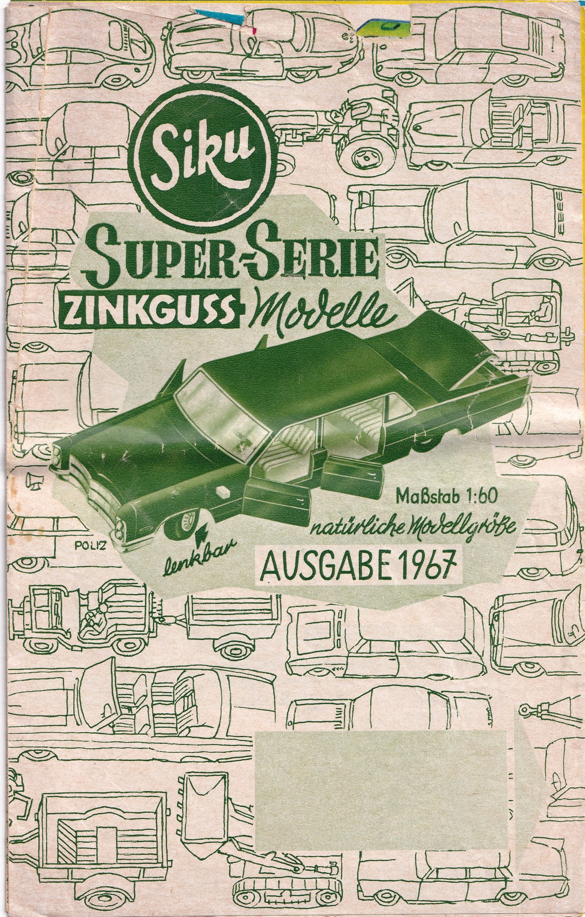Siku Catalogue 1967