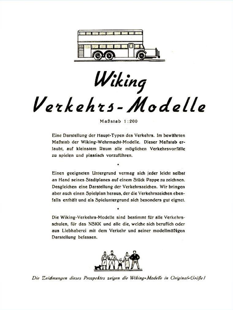 Wiking Catalogue 1938