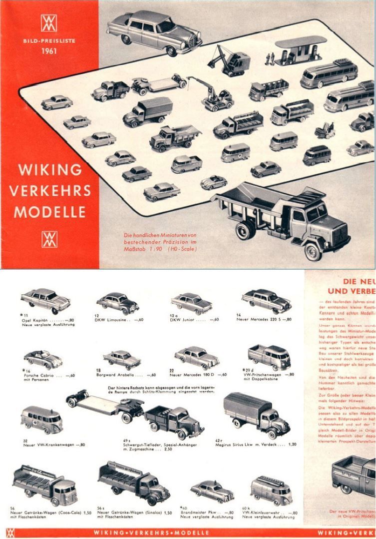 Wiking Catalogue 1961