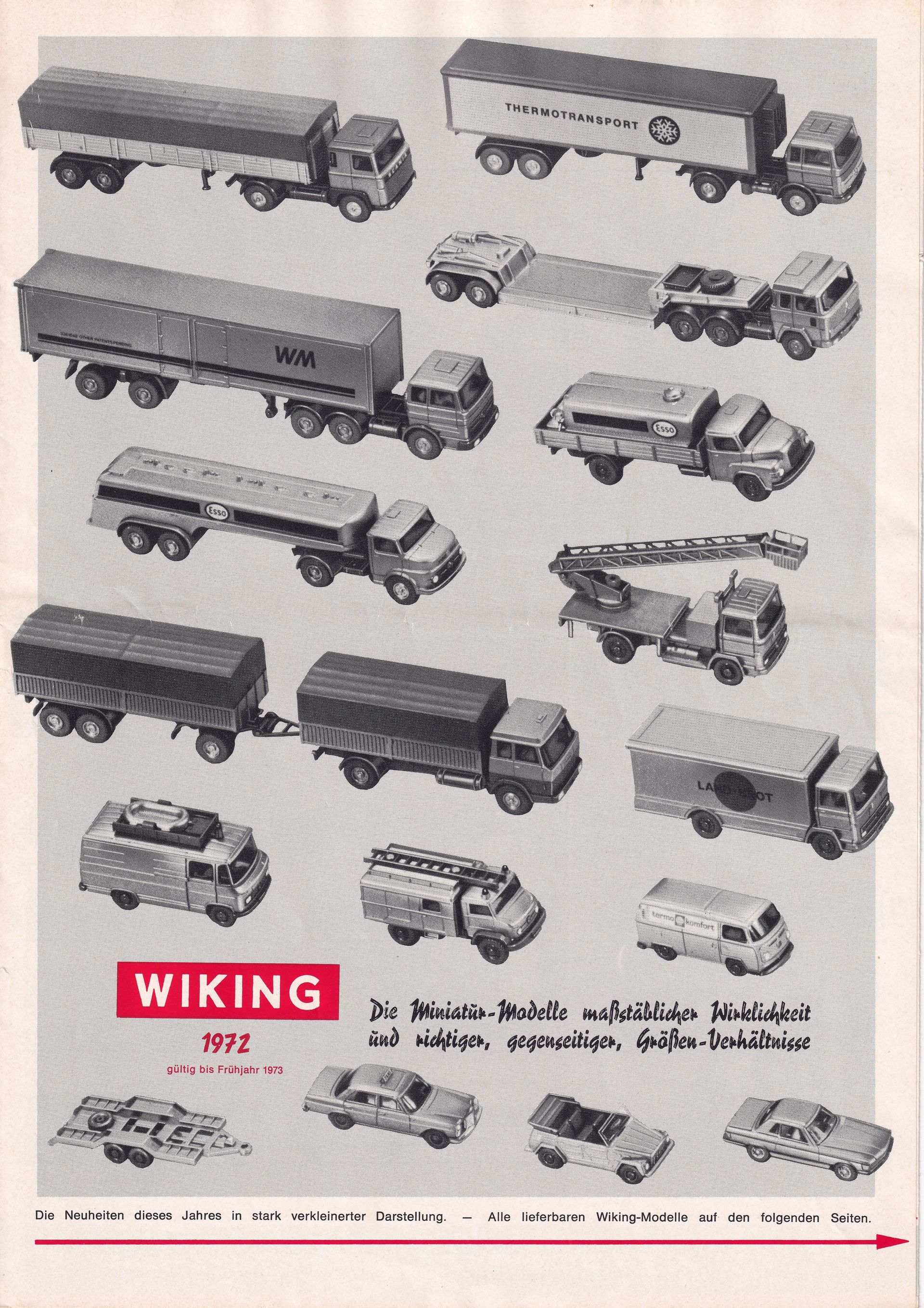 Wiking Catalogue 1972