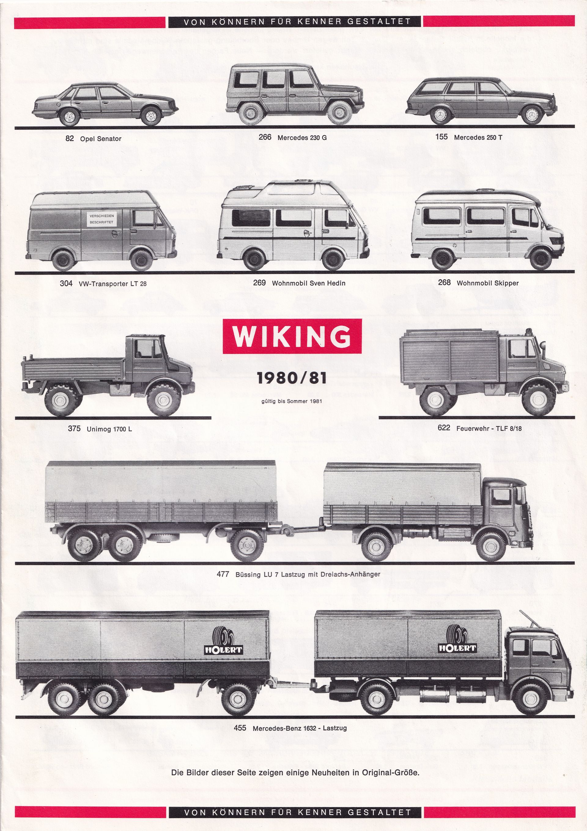 Wiking Catalogue 1980