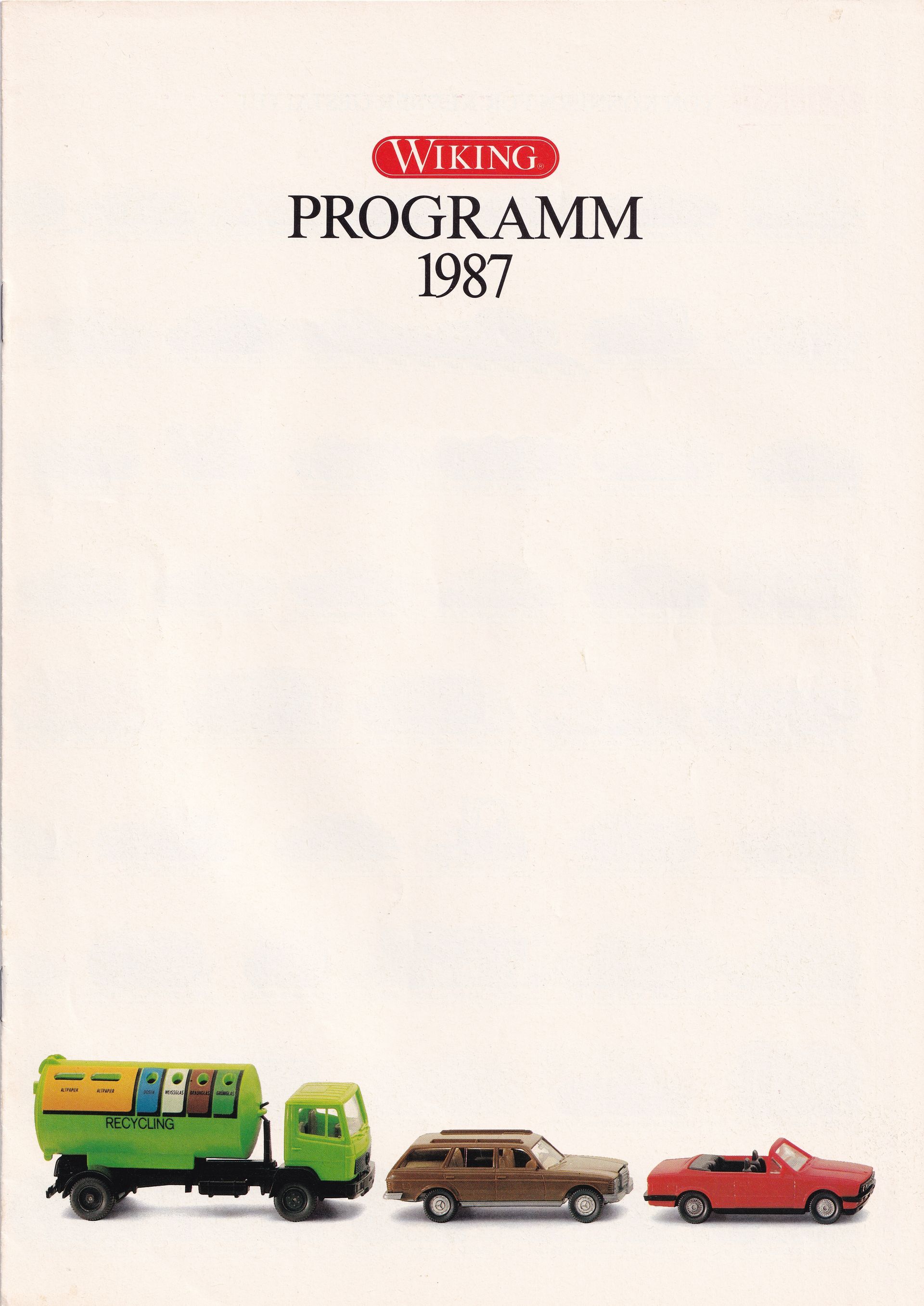 Wiking Catalogue 1987